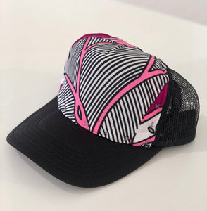 Handstitched Hat / Black Pink