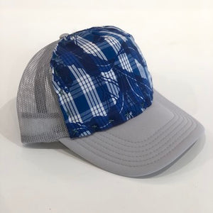 Handstitched Hat / Blue Palaka