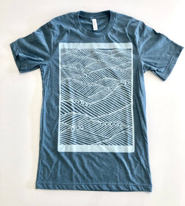 Blockprinted Japanese Waves T-Shirt