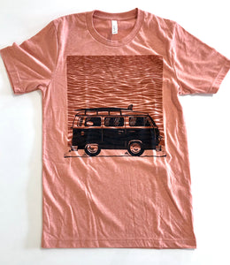 Blockprinted VW Bus T-Shirt