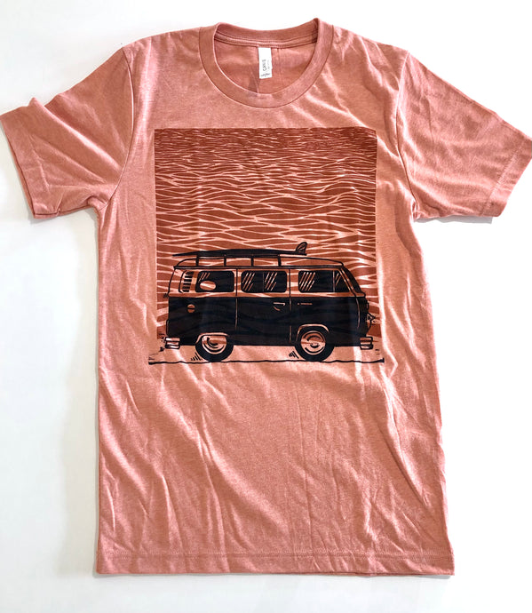 Blockprinted VW Bus T-Shirt