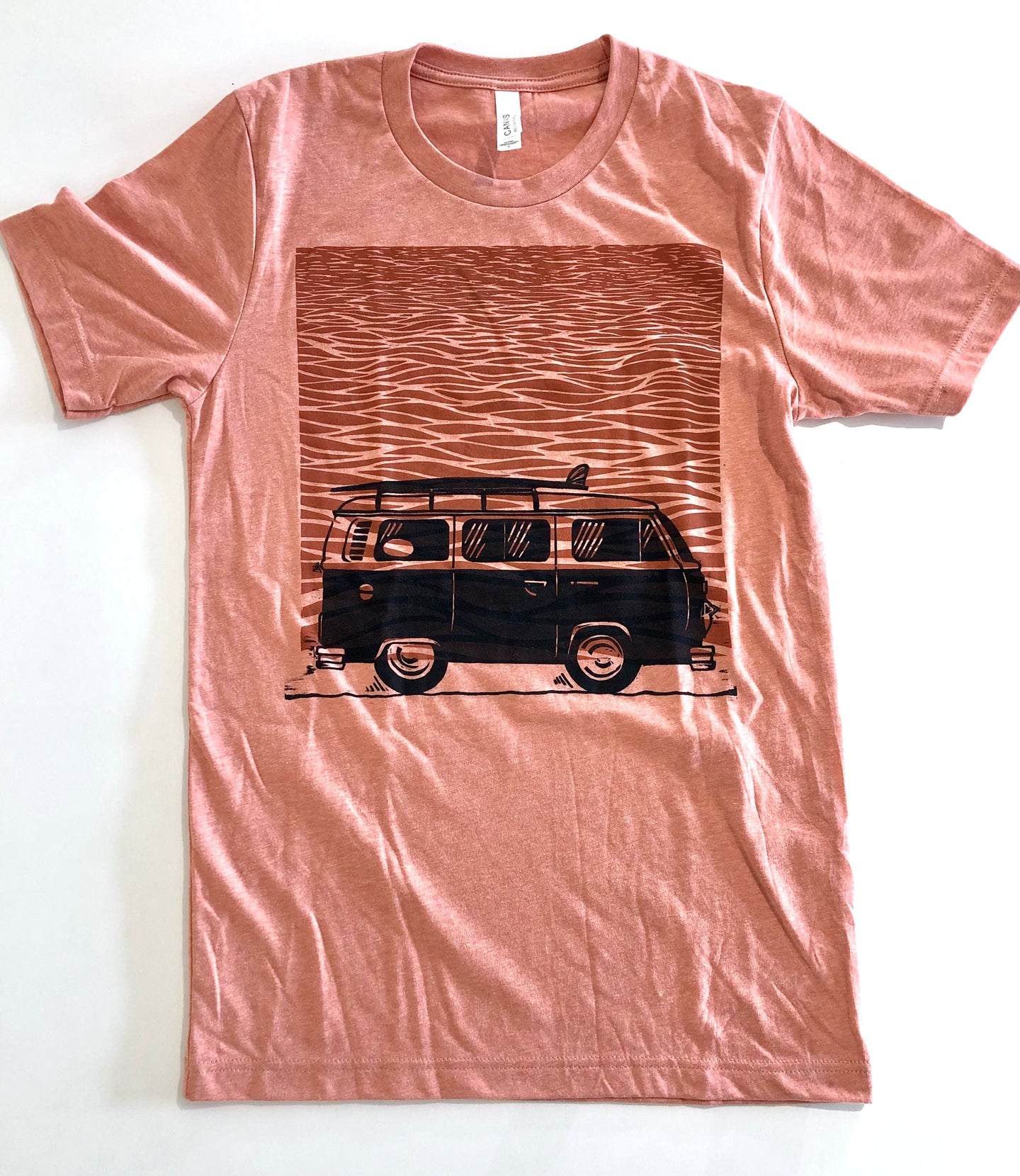 Blockprinted VW Bus T-Shirt