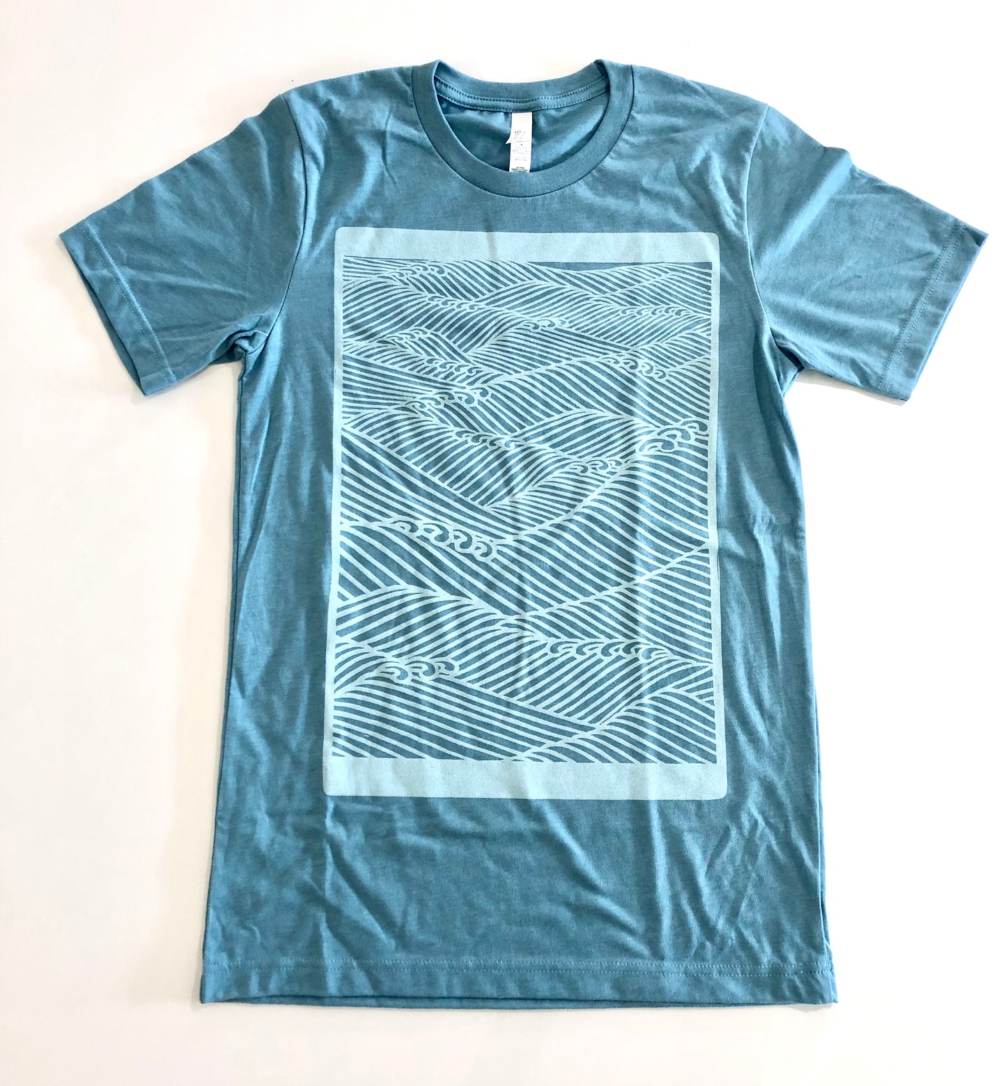Blockprinted Japanese Waves T-Shirt