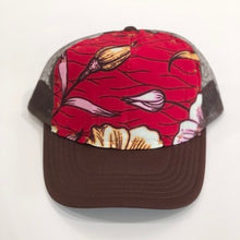 Handstitched Hat / African Wax Red