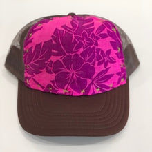 Handstitched Hat / Pink Hibiscus