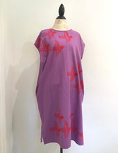 Blockprinted Bird Shift Dress // M
