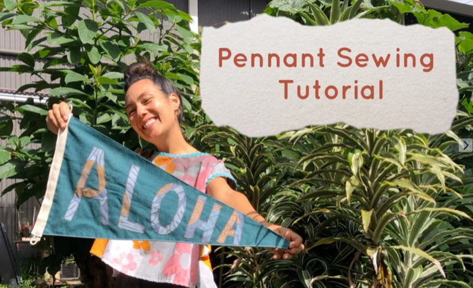 ALOHA Pennant: Paper Pattern + Online Sewing Tutorial